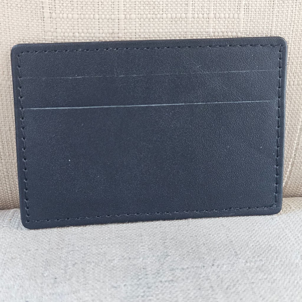 Leather Card Holder Handmade Black Genuine Leather Cardholder Handmade